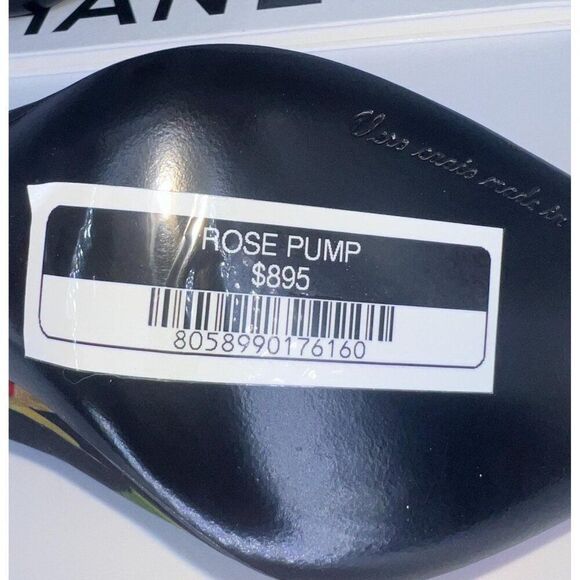 NWT DOLCE & GABBANA Black Satin Rose Print Pointed Toe Stiletto Pumps Si… - Picture 15 of 16